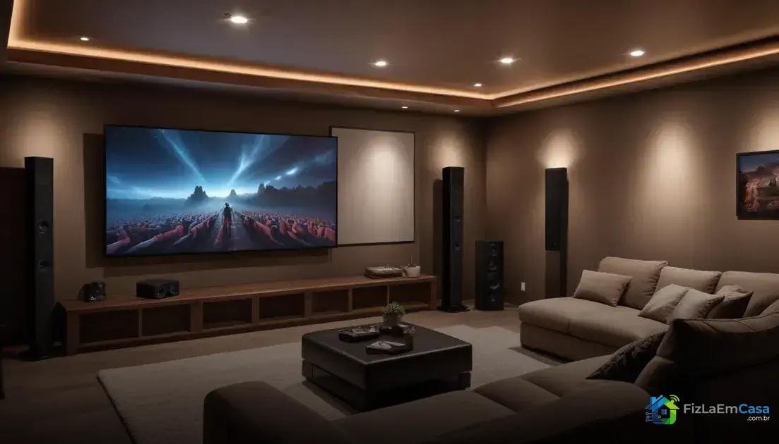Equipamentos essenciais para um cinema em casa inteligente
