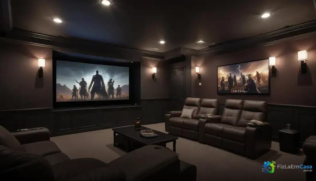 Dicas de decoração e conforto para o seu cinema em casa