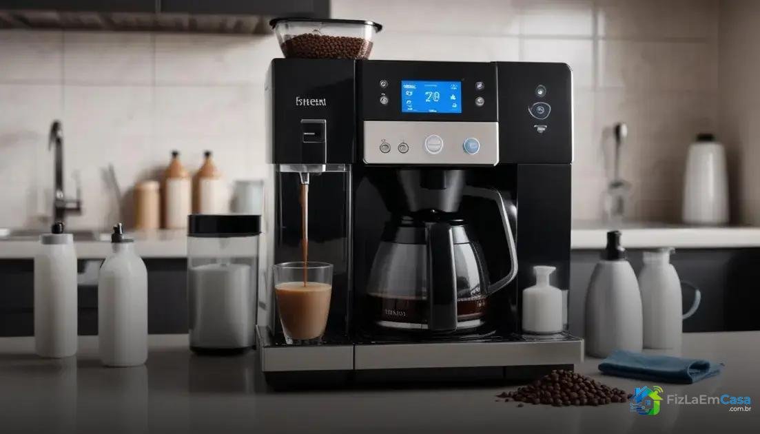 Programação e manutenção da cafeteira automática