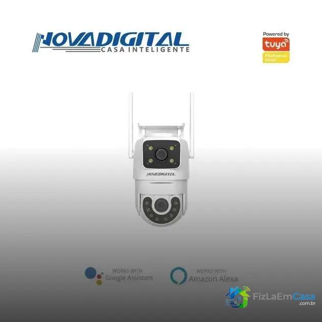 Câmera de segurança panorâmica Wi-Fi: dupla visão para proteção total